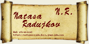 Nataša Radujkov vizit kartica
